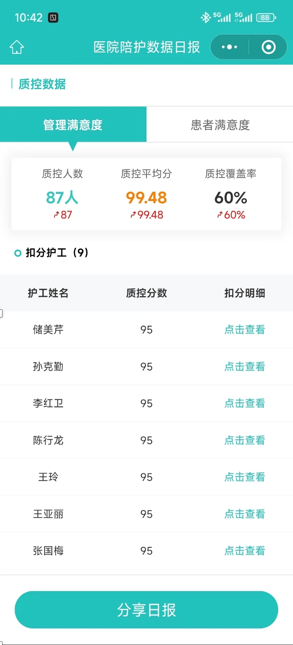 社区养老服务移动端记录